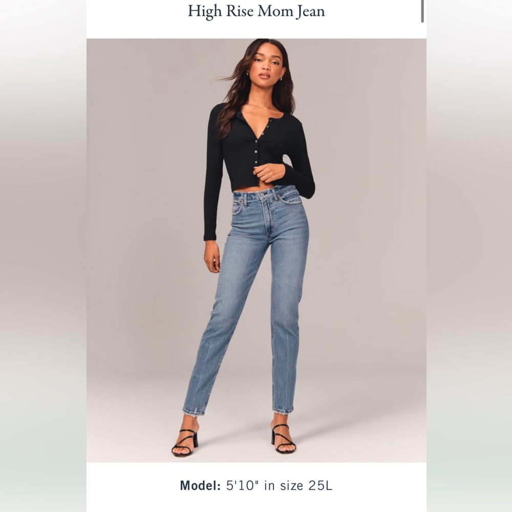 Abercrombie & Fitch - The Mom Jean High Rise size 28 (6). NEW WITH TAGS!